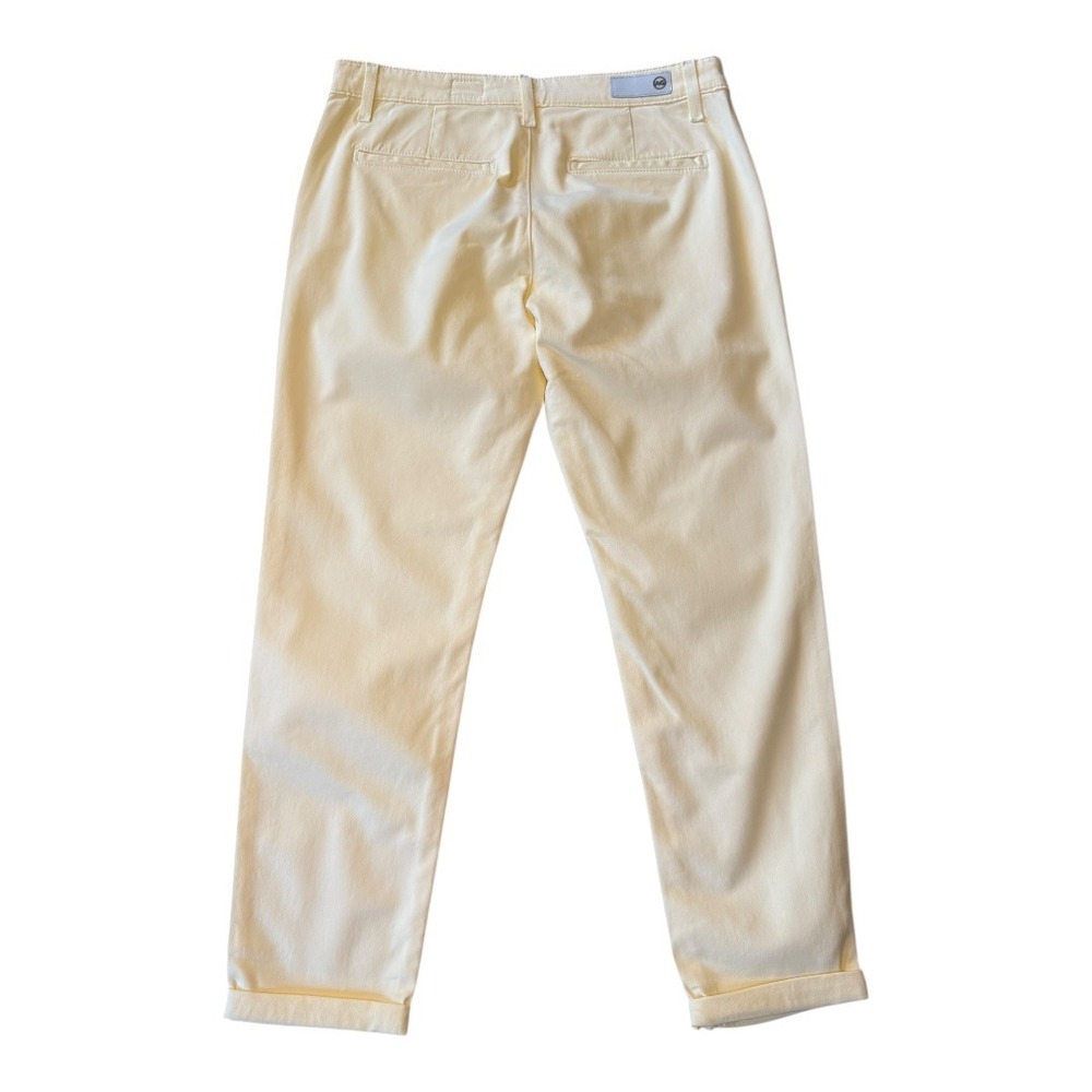 AG Adriano Goldschmied The Caden Yellow Chinos Pants Women's Size 27R 4 NWT - Picture 2 of 8